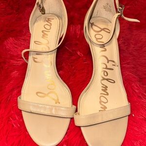 Sam Edelman Nude Ankle-Strap Sandals